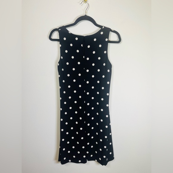 Anne Klein Black and White Polka Dot Dress Size 4 - Picture 2 of 4